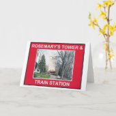 TOREN & STATION 3 VAN DE ROZEMARIJN KAART (Gele Bloem)