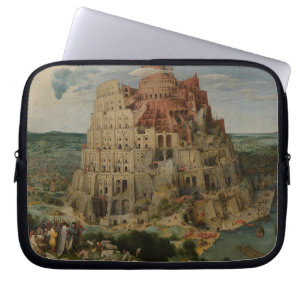 Toren van Babel door Pieter Bruegel de Oude Laptop Sleeve