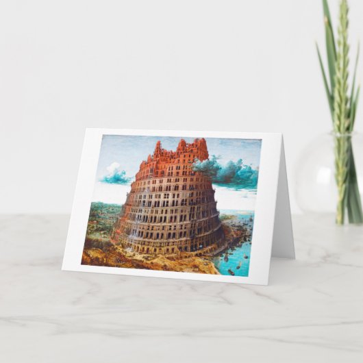 Toren van Babel, Pieter Bruegel de Ouder Kaart (Voorkant)