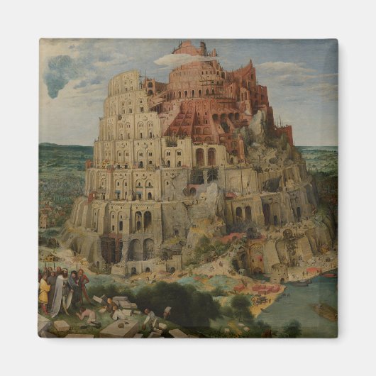 Toren van Babel van Pieter Bruegel de Oude Magneet (Voorkant)