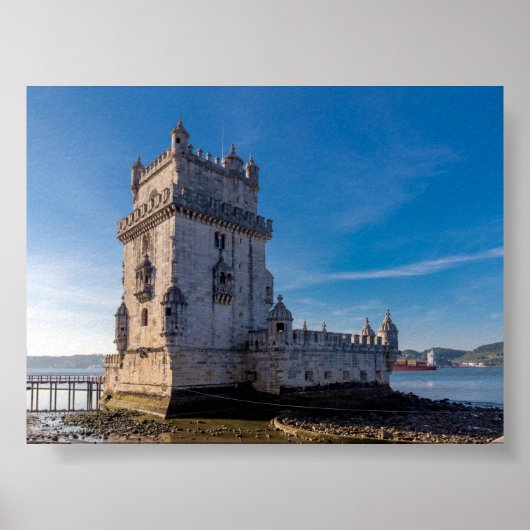 Toren van Belem in Lissabon Poster (Voorkant)