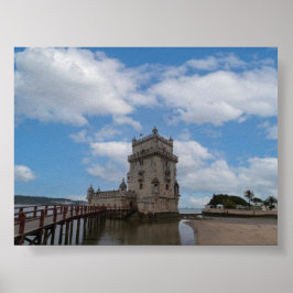 Toren van Belem in Lissabon Poster