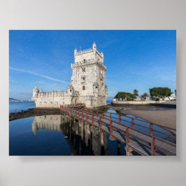 Toren van Belem in Lissabon Poster