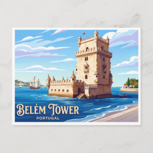 Toren van Belém Lissabon Portugal Briefkaart