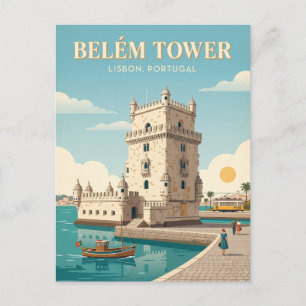 Toren van Belém Lissabon Portugal Briefkaart