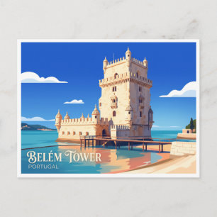 Toren van Belém Lissabon Portugal Souvenir Briefkaart