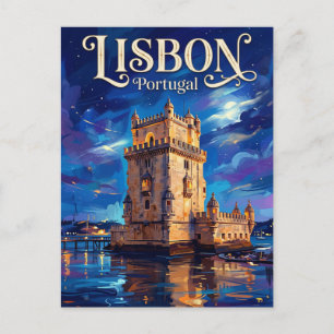 Toren van Belém Portugal Briefkaart