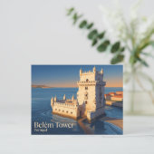 Toren van Belém Portugal Briefkaart (Staand voorkant)