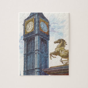 Toren van Big Ben in het Palace of Westminster Legpuzzel