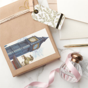 Toren van Big Ben in het Palace of Westminster Rechthoekige Sticker