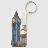Toren van Big Ben in het Palace of Westminster Sleutelhanger (Achterkant)