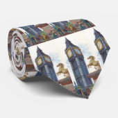 Toren van Big Ben in het Palace of Westminster Stropdas (Opgerold)