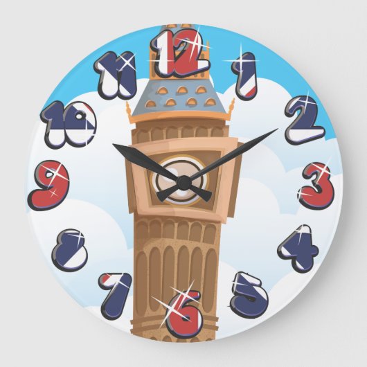 Toren van Big Ben in Westminster Grote Klok (Voorkant)