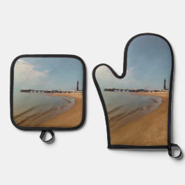 toren van Blackpool Ovenwant & Pannenlap Set