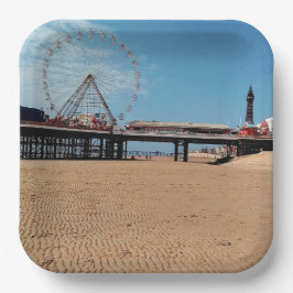 toren van Blackpool Papieren Bordje