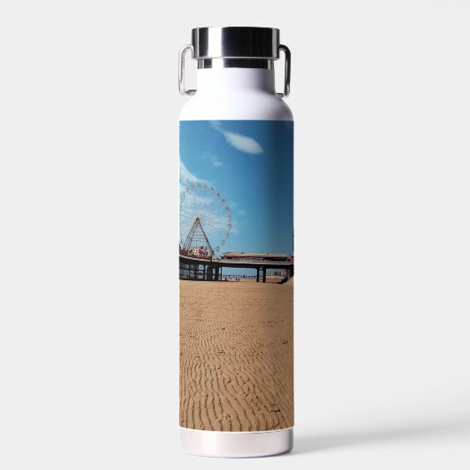 toren van Blackpool Waterfles (Voorkant)
