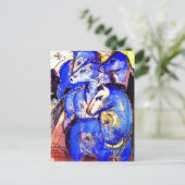 Toren van blauwe paarden door Franz Marc Briefkaart (Staand voorkant)