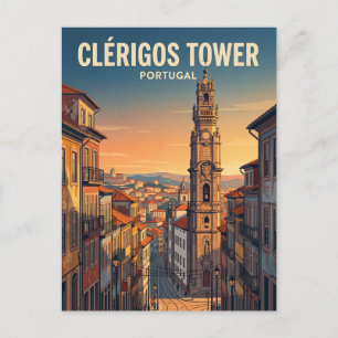 Toren van Clérigos Portugal Briefkaart
