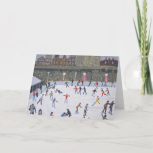 Toren van de Ijsbaan 2015 van Londen Feestdagen Kaart