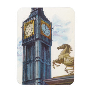 Toren van de klok Big Ben bij het Palace of Westmi Magneet
