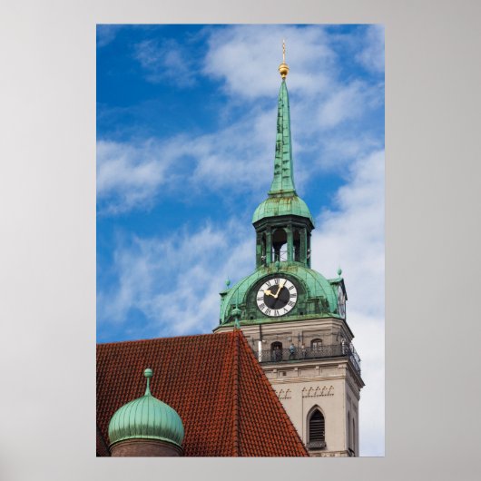 Toren van de Peterskirche Poster (Voorkant)