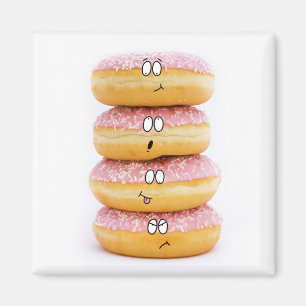 toren van de roze doughnut magneet