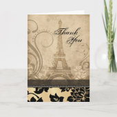 Toren | van Fleur DE Parijs Eiffel zand dankt u Bedankkaart (Voorkant)