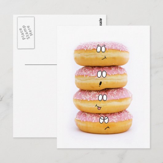 toren van het roze briefkaart van (Voorkant / Achterkant)