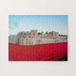 Toren van Londen November Klaprozen Legpuzzel