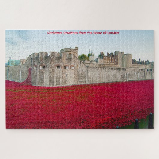 Toren van Londen November Poppies Legpuzzel (Horizontaal)