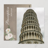 Toren van Pisa Bruidsfeest spel Postcard Briefkaart (Voorkant / Achterkant)