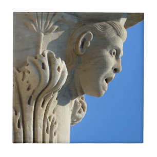 Toren van Pisa column detail, Italië - tegel Tegeltje