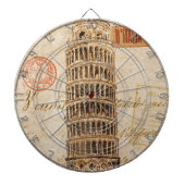  toren van Pisa Dartbord (Voorkant)