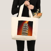 Toren van Pisa Energy Bag Grote Tote Bag (Voorkant (product))