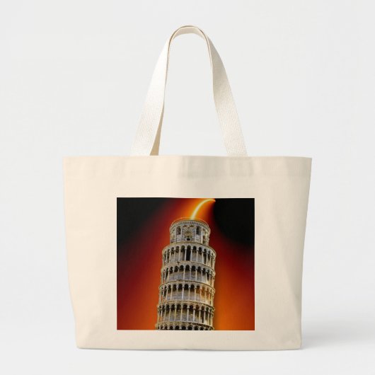 Toren van Pisa Energy Bag Grote Tote Bag (Voorkant)