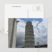 Toren van Pisa, Italië Briefkaart (Voorkant / Achterkant)