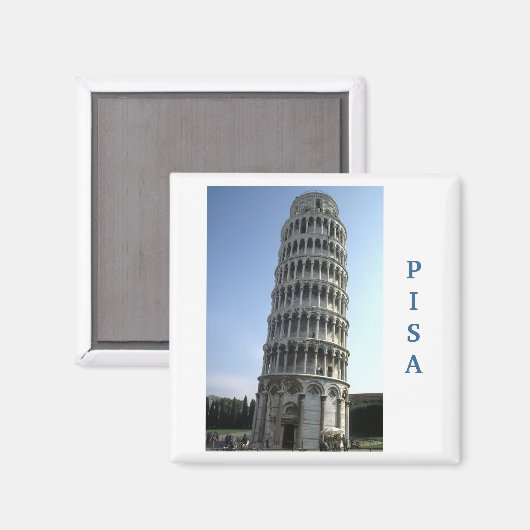 "Toren van Pisa, Italië" koelkastmagneet Magneet (Voorkant / Achterkant)