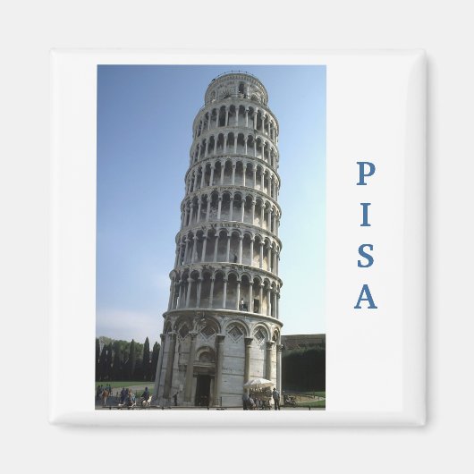 "Toren van Pisa, Italië" koelkastmagneet Magneet (Voorkant)