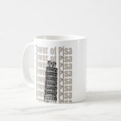 Toren van Pisa Koffiemok (Voorkant links)