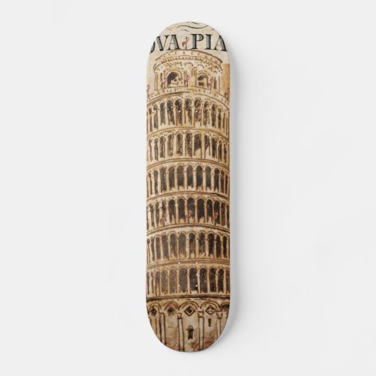  toren van Pisa Persoonlijk Skateboard (Voorkant)