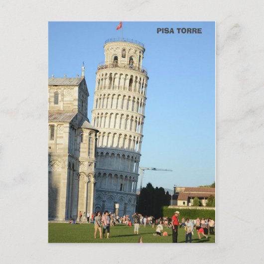 Toren van Pisa Torre Italië Feestdagenkaart (Voorkant)