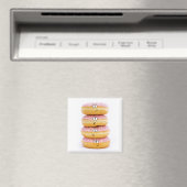 Toren van roze donut karakters magneet (Insitu (Vaatwasser))