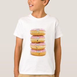 toren van roze donuts, kinder t-shirt