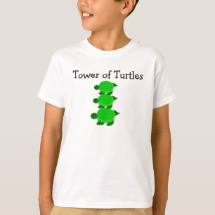 Toren van schildpadden t-shirt