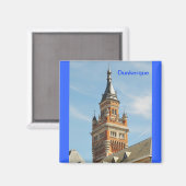 toren van Stadhuis van Dunkerque Magneet (Voorkant / Achterkant)