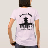 Toren Zero Silhouette  (Dames)  T-shirt (Achterkant)