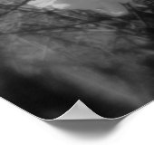 torenbloesems in de lucht , zwart - wit poster (Hoek)