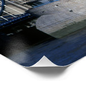 Torenbrug in de jaren negentig perfect poster (Hoek)