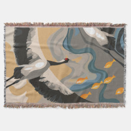 torenhoge hijskranen boven de rivier deken