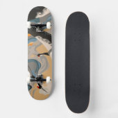 torenhoge hijskranen boven de rivier persoonlijk skateboard (Voorkant)